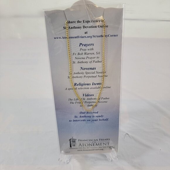 Catholic Prayer Jewelry Pray For Us ST. ANTHONY Religious Jewelry Accent - Picture 6 of 14